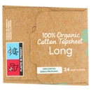 Carefree 100% Organic Cotton Topsheet Long Salvaslip 24 pz